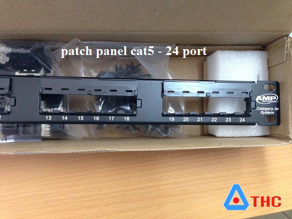 Thanh đấu nối, Patch Panel AMP 24 Port, cat5e Modul rời